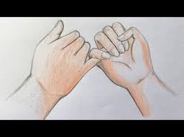 I created this on my ipad using the line brush app. How To Draw Hands Making A Pinky Promise The Promise Youtube