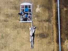 His satirical street art and subversive epigrams combine dark humour with graffiti executed in a distinctive. Banksy Street Art Victoria Square Hotel