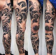 Japanese Leg Tattoo Sleeve By Fabio Gargiulo Japaneseink Japanesetattoo Irezumi Tebori Bngink Blacka Japanese Leg Tattoo Leg Sleeve Tattoo Leg Tattoos