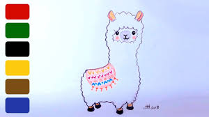How to draw a cartoon llama! How To Draw Llamas 05 2021