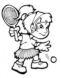 Coloring tennis player coloring download and print free. Pin On Coloring Pages For Kids