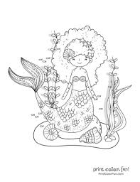 You can search images by categories or posts, you can also welcome to the mermaid coloring pages 2 page! 30 Mermaid Coloring Pages Free Fantasy Printables Print Color Fun