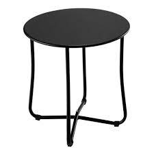 Gartenbeistelltisch Aus Metall D 45 Cm Schwarz Garten Gartenmobel Gartentische Schwarz Metall Maisons Du M Beistelltische Gartentisch Gartenmobel