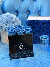 Check spelling or type a new query. Evil Eye Made With Crystals From Swarovski With Blue Metallic Roses Flower Arrangements Diy Nyc Flower Shop Nature Images Flowers