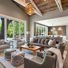 High ranch living room furniture layout. 75 Beautiful Farmhouse Living Room Pictures Ideas July 2021 Houzz