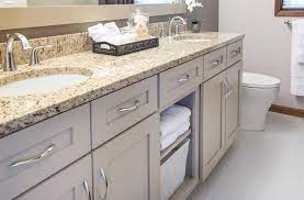 The j & m remodel team expanded the downstairs bathroom by making use of a large. Two Bathroom Remodels Modernize A 1980s Des Moines Home Silent Rivers Design Build Custom Homes Remodeling Des Moines