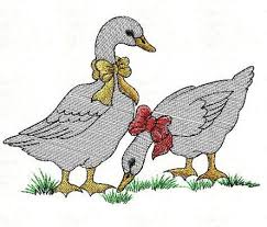 Winnie pooh free machine embroidery design, tigger brother, janome, husqvarna, tajima, melco machine embroidery designs. Ducks Free Embroidery Pattern