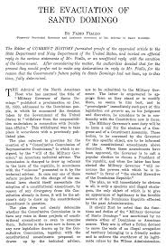 THE EVACUATION OF SANTO DOMINGO