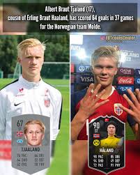 Home » soccer » haaland's cousin albert braut tjaland, 17, scores just minutes into molde debut. Futcoinscenter Posts Facebook