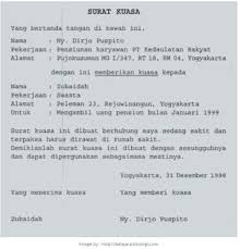 Dalam hal pelimpahan wewenang dimaksud, maka pemberi 19. Surat Kuasa Pengurusan Pajak Doc Contoh Makalah