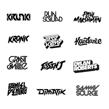 Apa anda ingin nama untuk game atau ide untuk membuat nama yang menarik? Various Dj Logos Font Huruf Abjad Grafiti Huruf