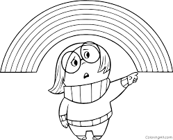 But when joy and sadness accidentally get lost in the furthest corners of riley's mind, taking with them some essential memories, fear, anger and disgust. Sadness Draw A Rainbow Coloring Page Coloringall