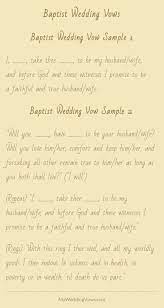 Baptist Wedding Vows Wedding Vows To Husband Wedding Vows Examples Best Wedding Vows
