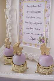 Purple And Yellow Baby Shower Baby Shower Party Ideas Photo 5 Of 14 Catch My Party Baby Shower Purple Baby Shower Yellow Baby Girl Shower Themes Purple