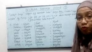 Belajar Bahasa Banyuwangi Kosa Kata Youtube