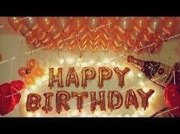 How To Decorate A Room For Birthday Birthday Surprise Room Decoration Ideas At Home Romantic Decor Y Romantic Decor Birthday Surprise Simple Birthday Party