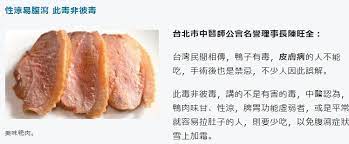 鴨肉有毒 假低 food beef bacon