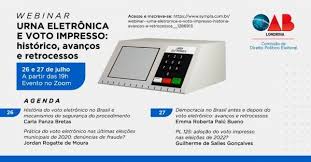28/05/2021 às 13:40 ciro defende fala do presidente do pdt sobre voto impresso. Webinar Urna Eletronica E Voto Impresso Historia Avancos E Retrocessos Sympla