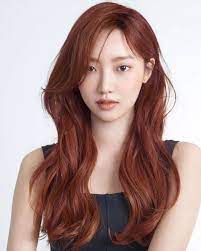 2018 Sommer Lange Haarfarbe Chahongardor New Site Korean Hair Color Hair Color Asian Asian Red Hair