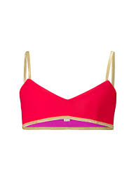 MYMARINI bikini SUNNY BRA SHINE TEENS UV 50+ Red for girls 
