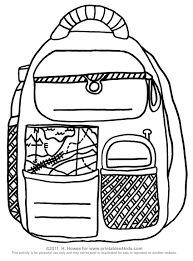 Free printable backpack coloring pages. Back To School Printable Backpack Activity Printables For Kids Free Word Search Puzzles Coloring Pages And Other Activities