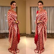 Loved How Anushka Sharma And Deepika Padukone Wore Their Red Sarees Read This Elegant Saree Deepika Padukone Saree Saree Designs