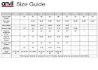 Anvil Size Chart Online Shirts, T-Shirts Sizing Chart