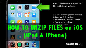 How To Unzip Files On Ios Iphone Ipad Youtube