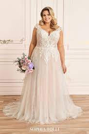 Sophia Tolli Y12023ls Kaydence Cap Sleeve Plus Size Wedding Gown Plus Size Wedding Gowns Plus Wedding Dresses Plus Size Bridal Dresses