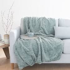 Plaid Bleu 150x180 Aubel Maisons Du Monde
