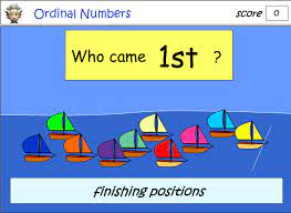 For example first 1 st, second 2 nd, third 3 rd, fourth 4 th, fifth 5 th etc. Ordinal Numbers Studyladder Interactive Learning Games
