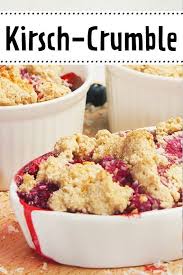 Kirsch Crumble Das Einfache Rezept Lecker Nachtisch Rezepte Einfacher Nachtisch Lecker