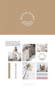 Brand Board Template Mood Board Template Branding Logo Online Business Canva Brand Board Mood Board Canva Illustrator Identity Design Logo Branding Design Logo Branding Inspiration