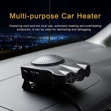 12v 24v Portable Car Multi Function Heater Three Hole Defrost Defogging Heater Heating Cooling Fan 180 Rotation In 2020 Car Air Purifier Defogger 150w