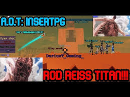 New Roblox Attack On Titan Aot Insertplayground Showcase And The New Titan Bosses This is just a small guide, as said in the video i shall be uploading all the powers of all the titans.link. new roblox attack on titan aot