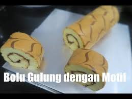 600 gram telur utuh 200 gram gula pasir 20 gram b. Cara Membuat Bolu Gulung Motif Cantik Youtube