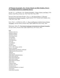 Ap Human Geography Key Terms A Wikispaces