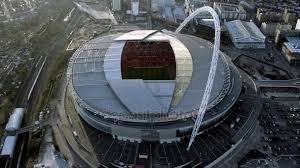 Das wembley stadion gehört zu den tradionsträchtigsten fußballstadien englands. London February 2017 Aerial View Flying Wembley Stadium Surrounding Area Video By C Hotelfoxtrot Stock Footage 178820720
