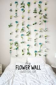 Best Diy Room Decor Ideas For Teens And Teenagers Diy Flower Wall Best Cool Crafts Bedroom Accessories Lighting W Diy Flower Wall Dorm Diy Dorm Room Diy