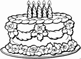 Kuchen Mit Kerzen 2 Ausmalbild Malvorlage Gemischt