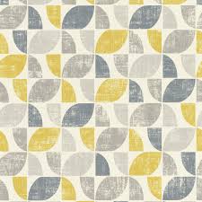 Westelm.com has been visited by 100k+ users in the past month Rasch Modern Art Geometric Mustard Grey Wallpaper 519846