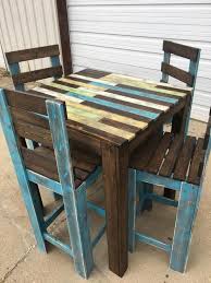 Bistro Table With 4 Chairs Mobiliario Para Cafeteria Muebles Hechos Con Palets Muebles De Pales
