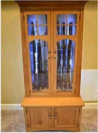 Long Gun Cabinets Amish Custom Gun Cabinets