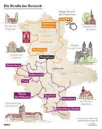 Zoom in die karte, um die region einzuschränken Strasse Der Romanik 1200 Kilometer Pracht Das Ist Sachsen Anhalt Welt
