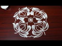 Simple Rangoli Designs With 6 Dots Beautiful Kolam Designs New Muggulu Designs Free Hand Rangoli Design Rangoli Border Designs Rangoli Designs With Dots