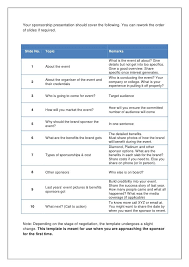 Your Sponsorship Presentation Should Cover The Following You Can Rework The Orderof Slides If R Sponsorship Proposal Event Sponsorship Event Proposal Template
