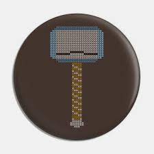 New counted cross stitch patterns to print online, thousands of designs to choose from. Thor Hammer Cross Stitch Thor Pin Teepublic