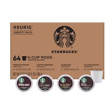 The dark roast ground coffee is 100% arabica. Starbucks Coffee Dark Roast Variety Pack K Cup Pods 64ct Studiun Signs