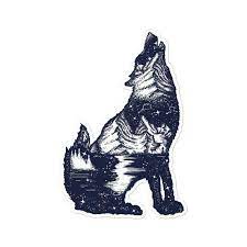 Drawing a howling wolf silhouette with some black tribal tattoo design incorporated into it.thank you for watching and subscribe!you can follow me on faceboo. Mountain Lakeside Howling Wolf Silhouette Full Color Vinyl Decal Wolf Silhouette Howling Wolf Silhouette Wolf Howling