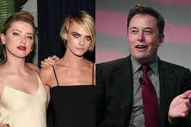 Their relationship didn't become romantic until some it seems heard and musk's relationship was already controversial from the beginning. Elon Musk Denies Amber Heard Cara Delevingne Threesome